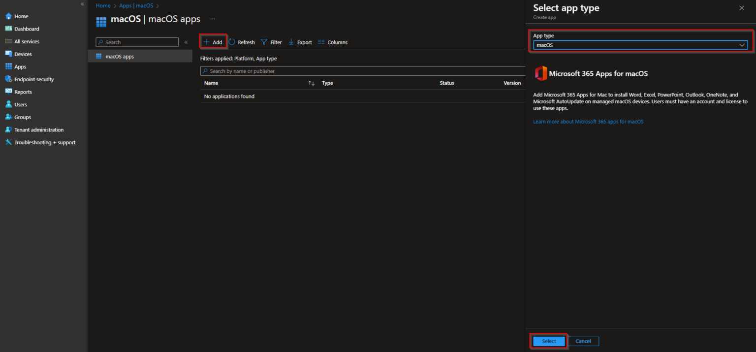 How to install Microsoft 365 Apps to macOS devices with Microsoft Intune