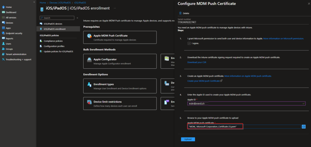 How to renew Apple MDM Push Certificate for Microsoft Intune