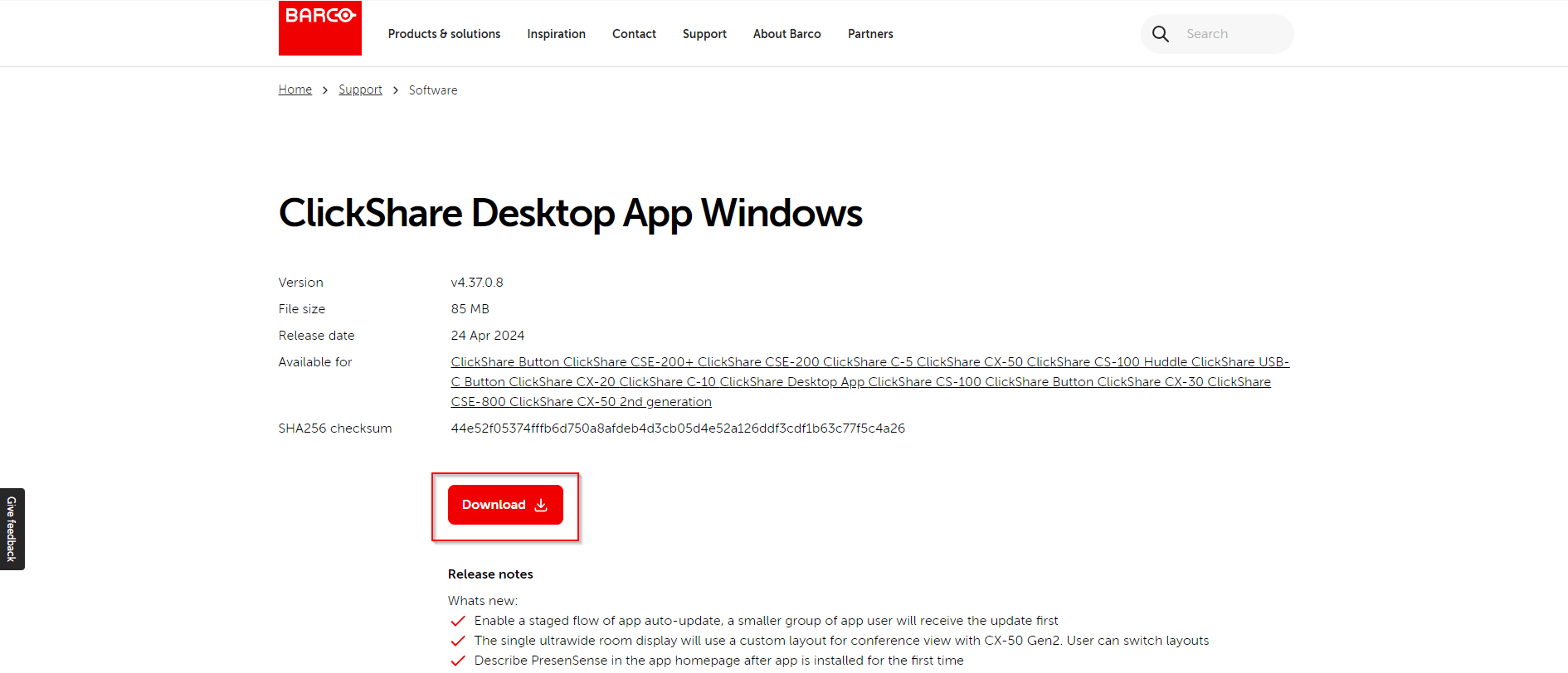 How to deploy Barco ClickShare Desktop with Microsoft Intune