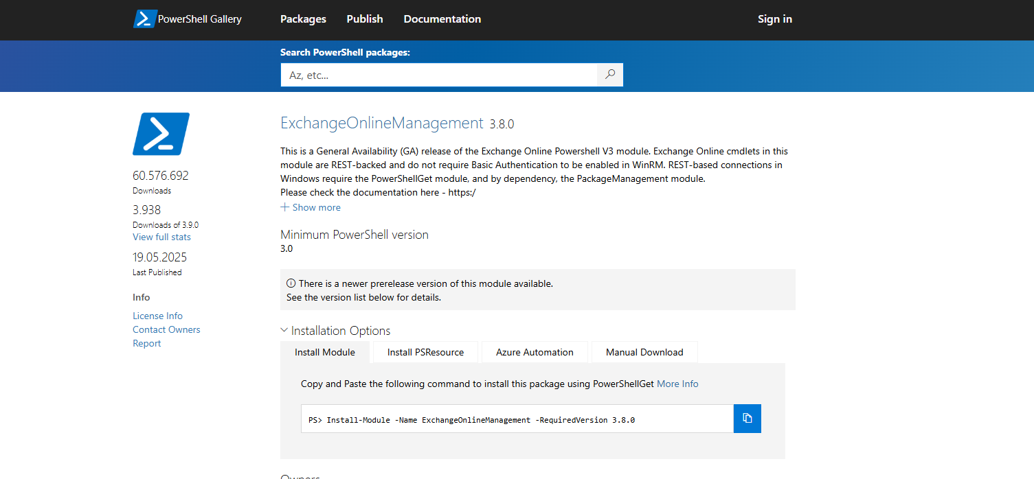 How to Connect to the Exchange Online PowerShell Module
